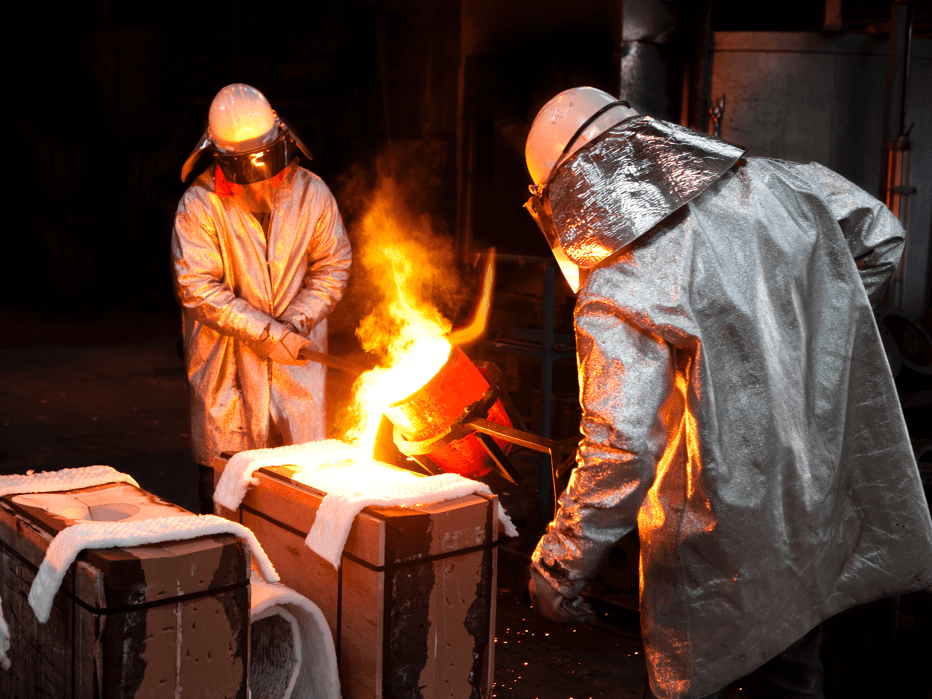 Foundry Worker at work