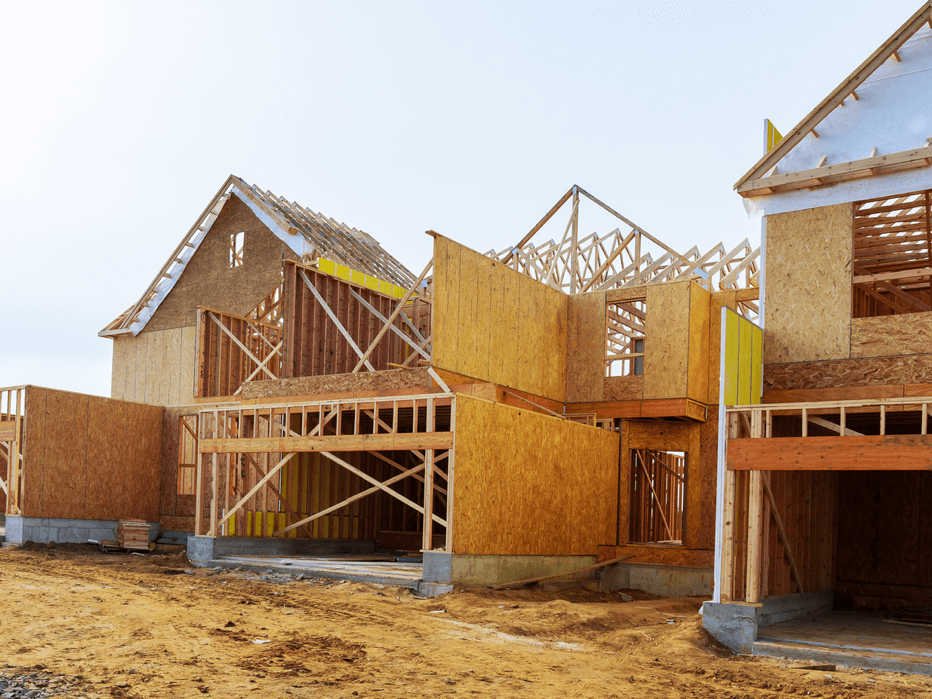 Construction of a new house.