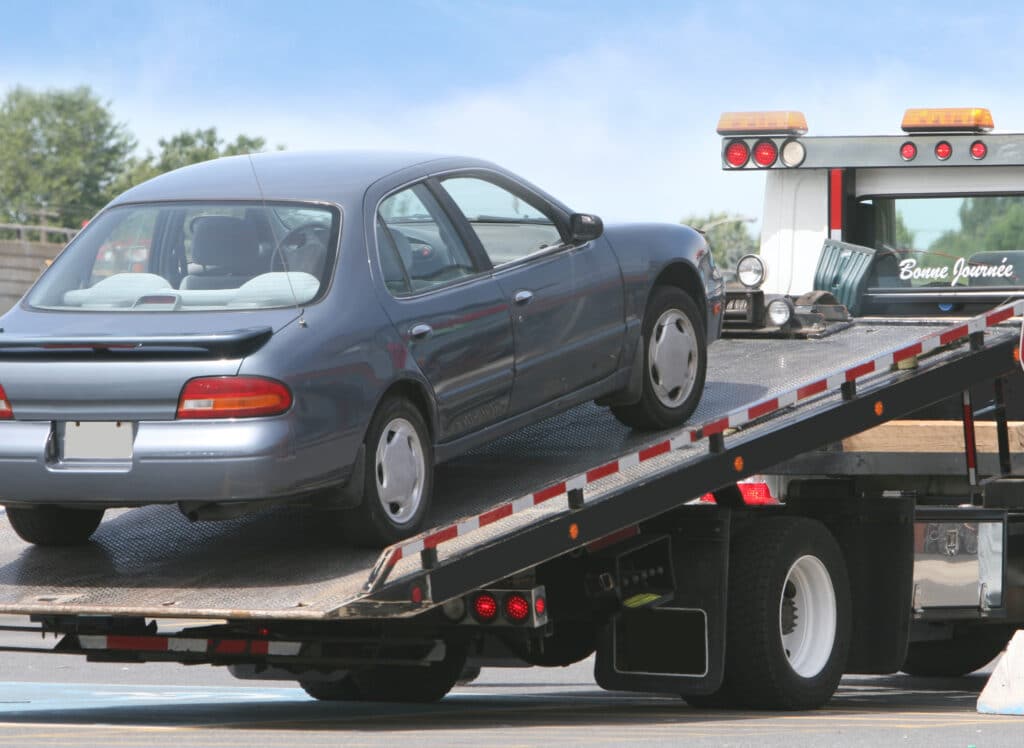 Car on Tow Truck
