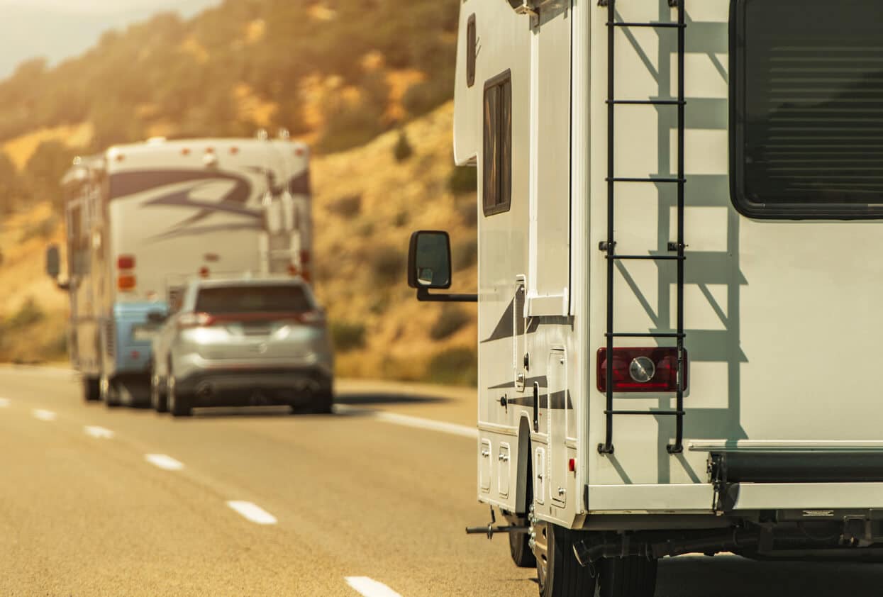 rv-campers-on-road