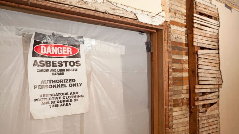 Asbestos Warning Sign